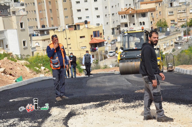 كفرقاسم : تعبيد القسم الثاني من الحي الغربي  لمسجد علي بن ابي طالب والرئيس عادل بدير  الشعب طلب وانأ تحت أمر الشعب , سنعبد ونزفت كل شوارع المدينة 